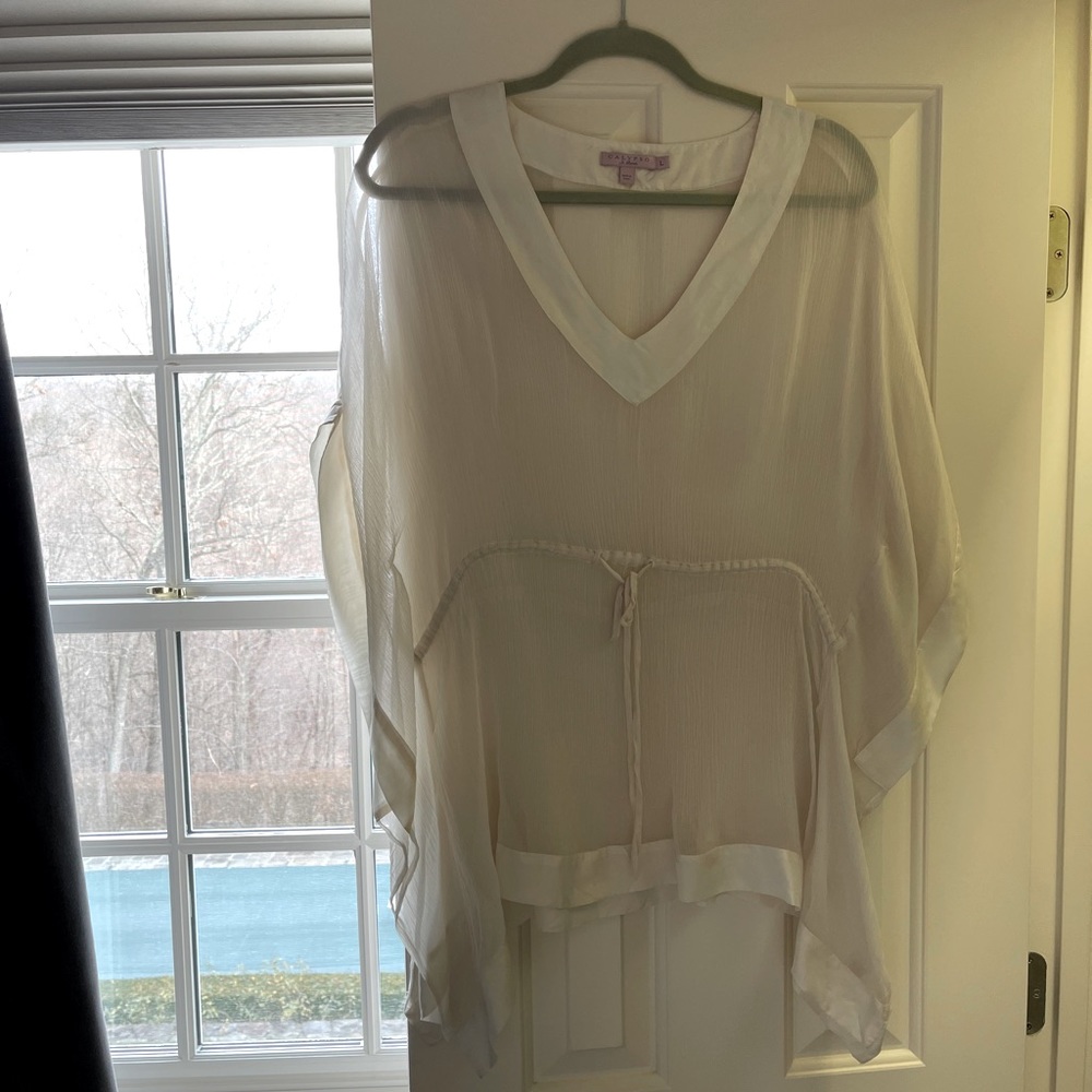 Calypso St. Barth white sheer coverup SIZE L